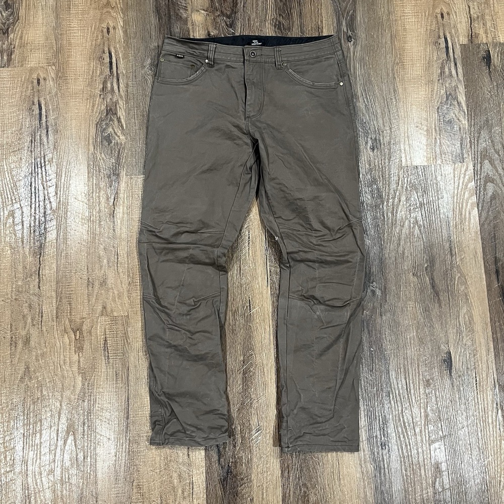 Kuhl Free Rydr Pants Mens 36x32 Brown Vintage Patina Dye Hiking Outdoor